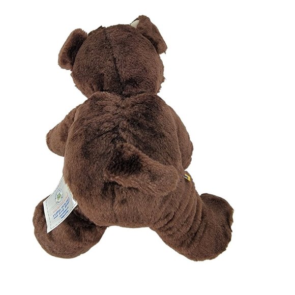 Build-A-Bear Dark Brown Puppy Dog Plush Stuffed Animal 14" 2011 Spot On Eye - Picture 2 of 3